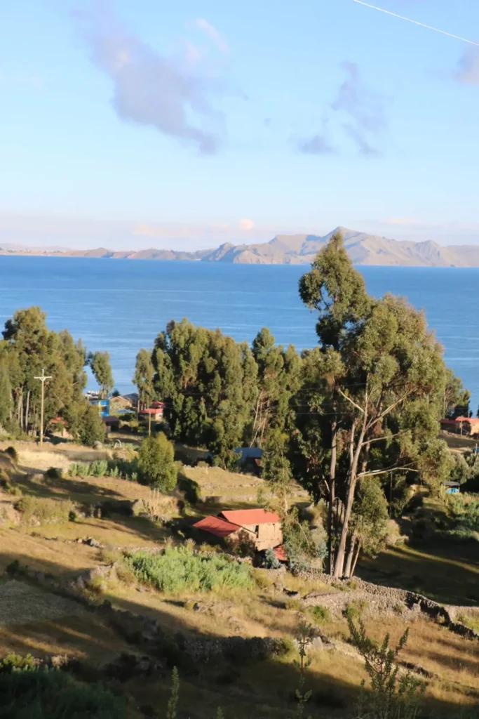 Amantani vista lago titicaca